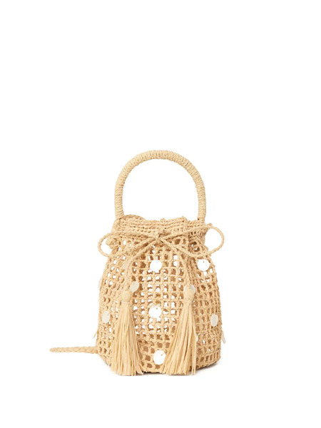  Alanui Precious Moments Raffia Tassel-detail Bucket Bag - Neutrals 