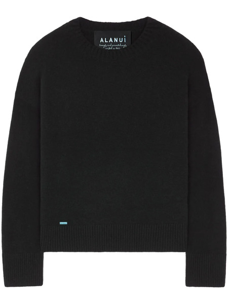  Alanui Ribbed-edge Cashmere-blend Jumper - Black 