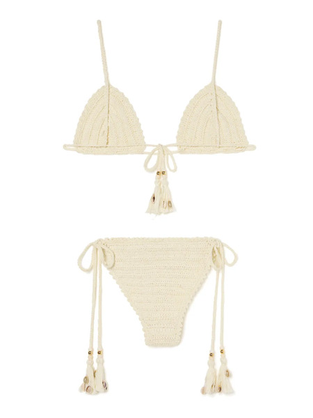  Alanui Sea Nomad Tassel Bikini - Neutrals 