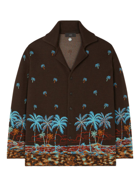  Alanui The Tale Of Hawaiian Palm-tree Shirt - Brown 