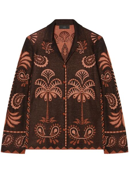  Alanui Wild Wonder Shirt - Brown 