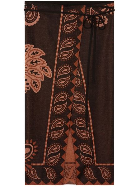  Alanui Wild Wonder Skirt - Brown 