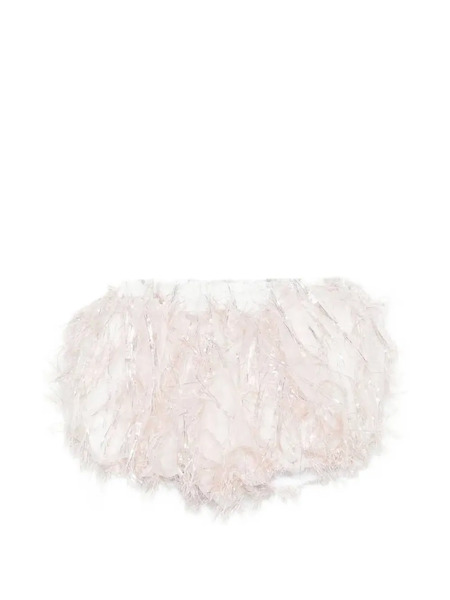  Alapage Fringed Elasticated-waistband Shorts - Pink 