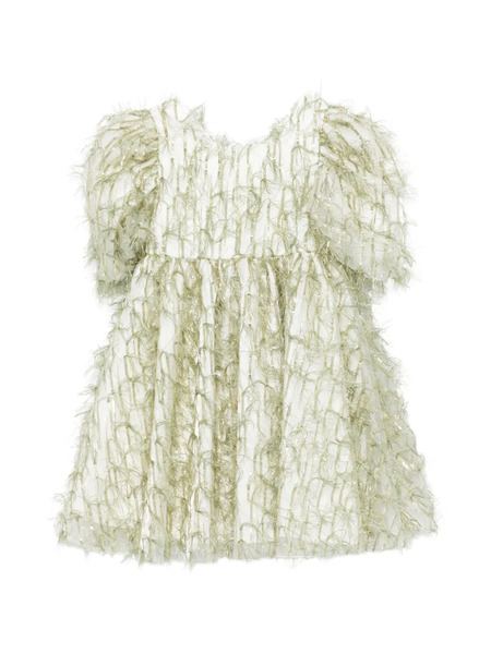  Alapage Puff-sleeve Dress - Green 