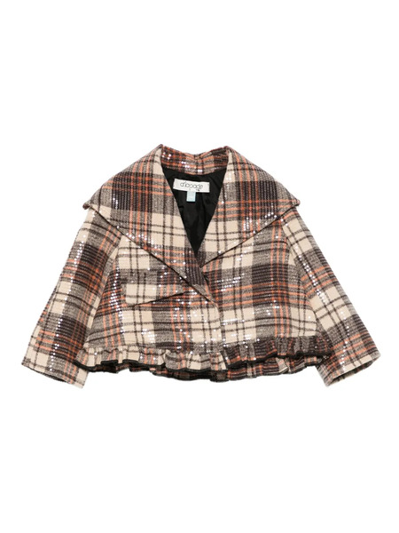  Alapage Sequinned Checked Jacket - Brown 