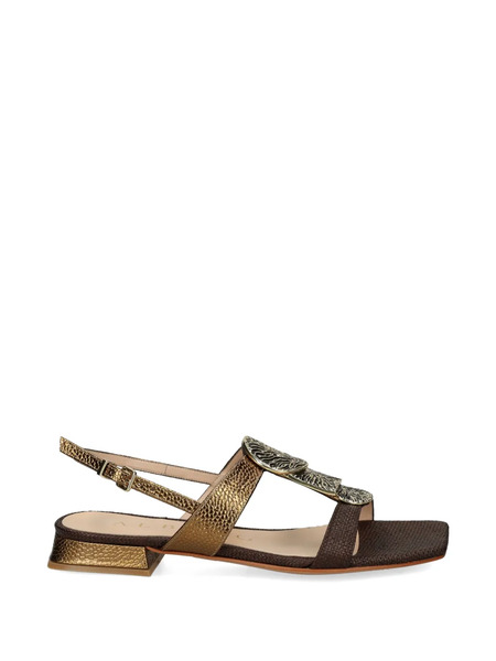  Albano Engraved-appliqué Sandals - Brown 