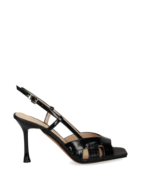  Albano Patent-leather Sandals - Black 