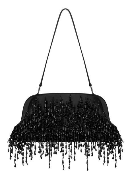  Alberta Ferretti Bead-detailing Clutch Bag - Black 