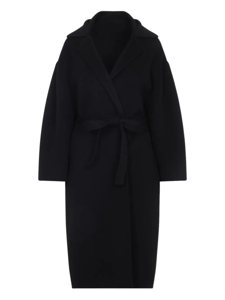  Alberta Ferretti Belted Wool Coat - Black 
