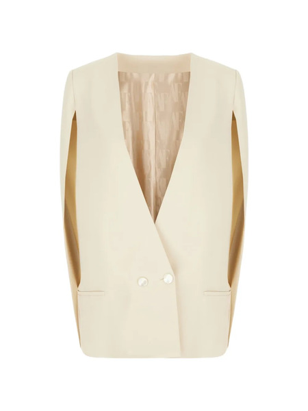  Alberta Ferretti Buttoned Gilet - Neutrals 