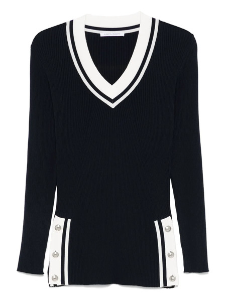  Alberta Ferretti Contrast-trim Jumper - Blue 