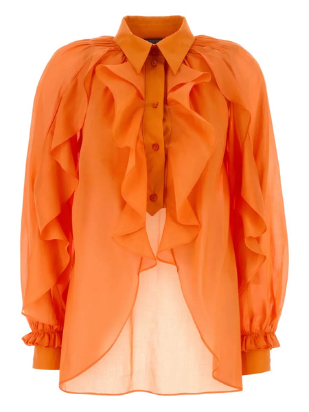  Alberta Ferretti Cotton Shirt - Orange 