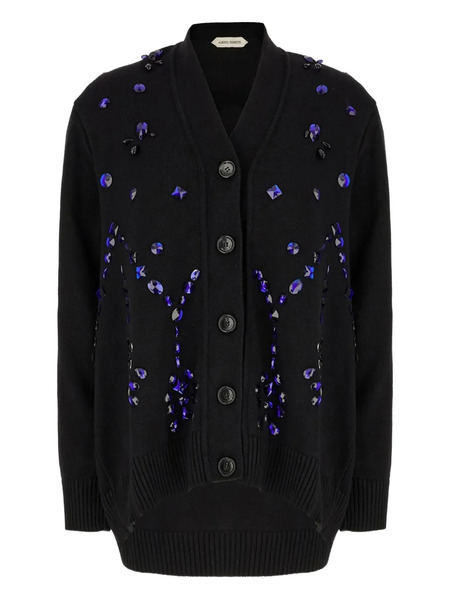  Alberta Ferretti Crystal-embellished Cardigan - Black 