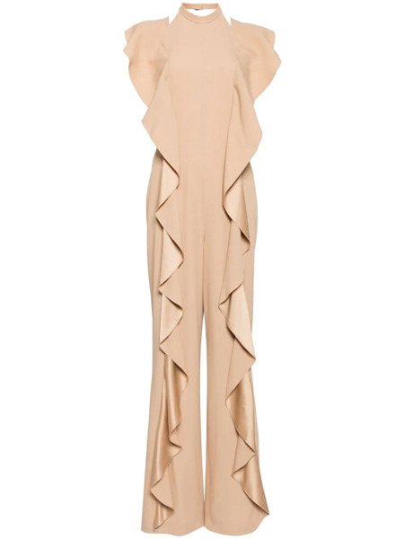  Alberta Ferretti Drape Jumpsuits - Neutrals 