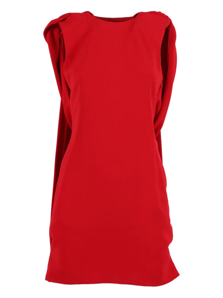  Alberta Ferretti Draped Mini Dress - Red 