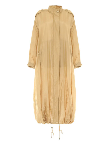  Alberta Ferretti Drawstring-detail Coat - Yellow 