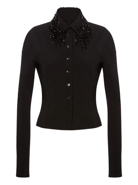  Alberta Ferretti Embellished-collar Shirt - Black 