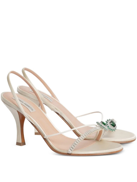  Alberta Ferretti Embellished-strap Sandals - White 