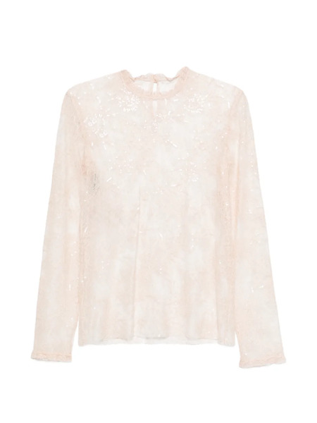  Alberta Ferretti Embellishment-detail Shirt - Neutrals 