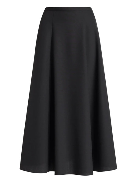  Alberta Ferretti Flared Midi Skirt - Black 