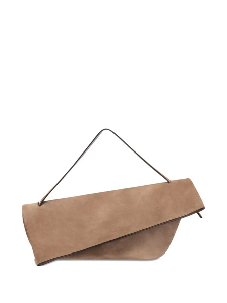  Alberta Ferretti Folded Suede Shoulder Bag - Green 