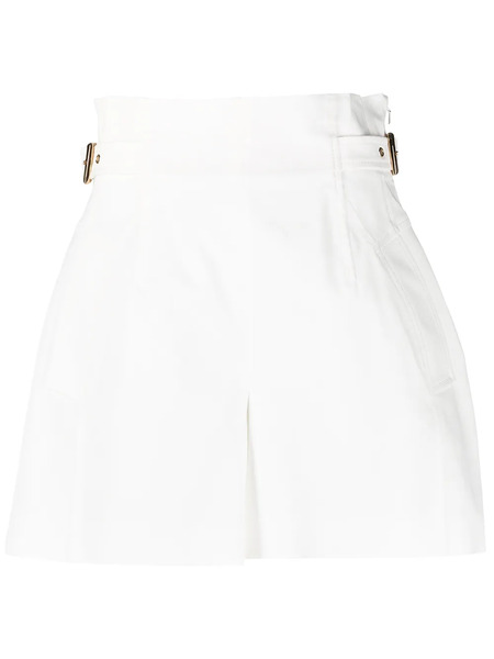  Alberta Ferretti High-rise Gathered Shorts - White 