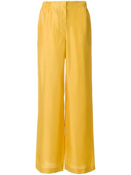  Alberta Ferretti High-waist Flared Trousers - Yellow 