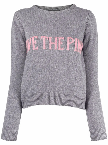  Alberta Ferretti Intarsia-knit Jumper - Grey 