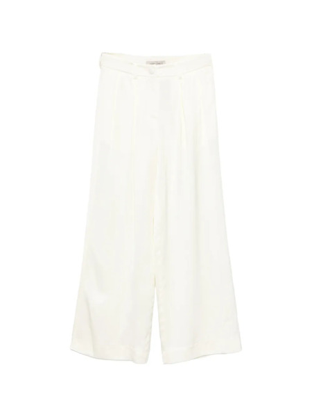  Alberta Ferretti Kids Satin Pleated Trousers - Yellow 