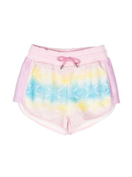  Alberta Ferretti Kids Tie-dye Cotton Shorts - Pink 