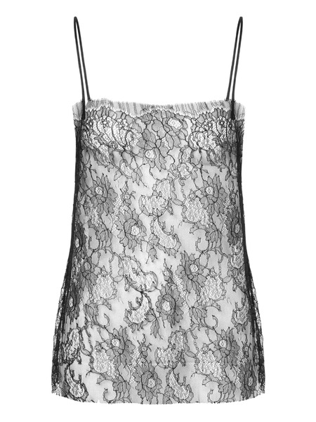  Alberta Ferretti Lace Top - Black 
