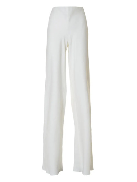  Alberta Ferretti Linen High-waisted Trousers - White 