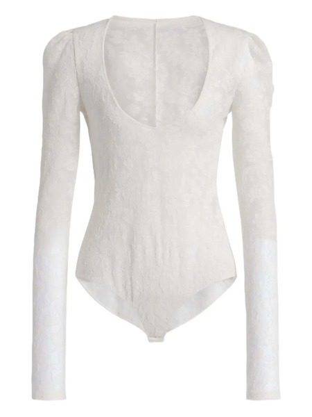  Alberta Ferretti Long-sleeve Wool Body - White 