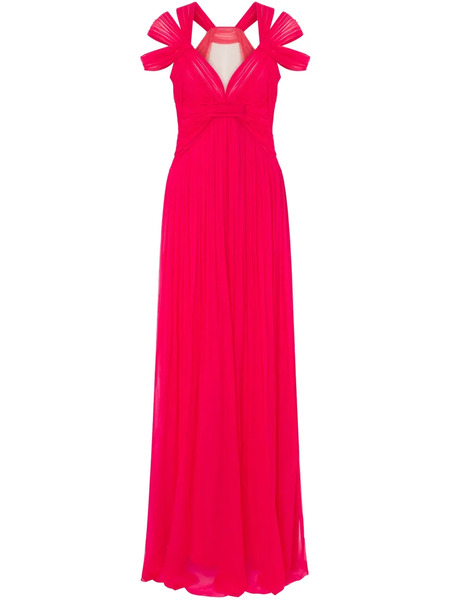  Alberta Ferretti Multi-way-strap Maxi Dress - Pink 