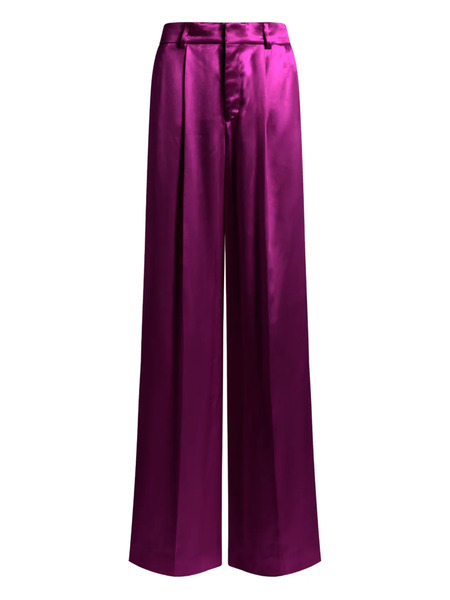  Alberta Ferretti Pleated Trousers - Purple 