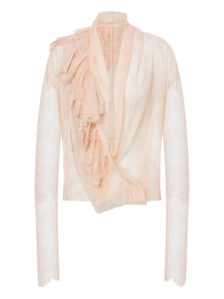  Alberta Ferretti Ruffled Blouse - Pink 