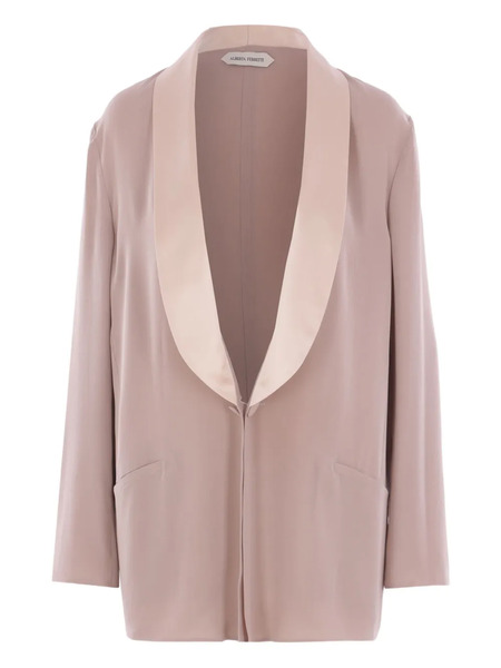  Alberta Ferretti Satin-collar Blazer - Pink 