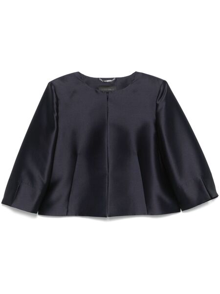  Alberta Ferretti Satin Jacket - Blue 