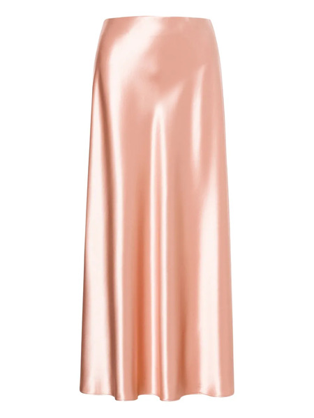  Alberta Ferretti Satin Midi Skirt - Pink 