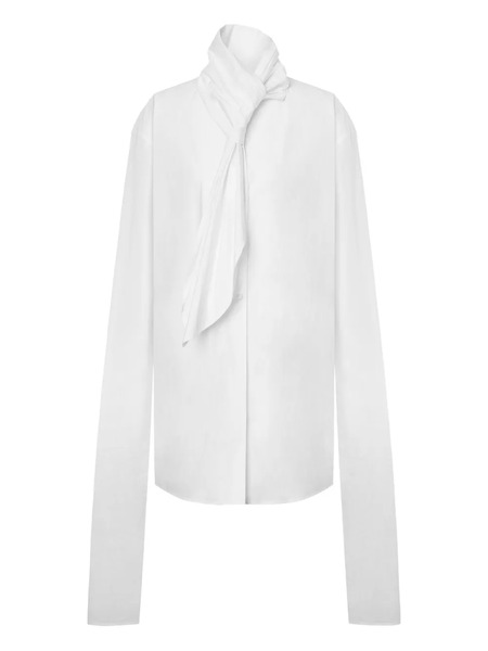  Alberta Ferretti Scarf-collar Shirt - White 
