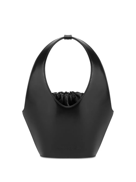  Alberta Ferretti Sculptural Leather Tote Bag - Black 