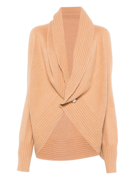  Alberta Ferretti Shawl Cardigan - Neutrals 
