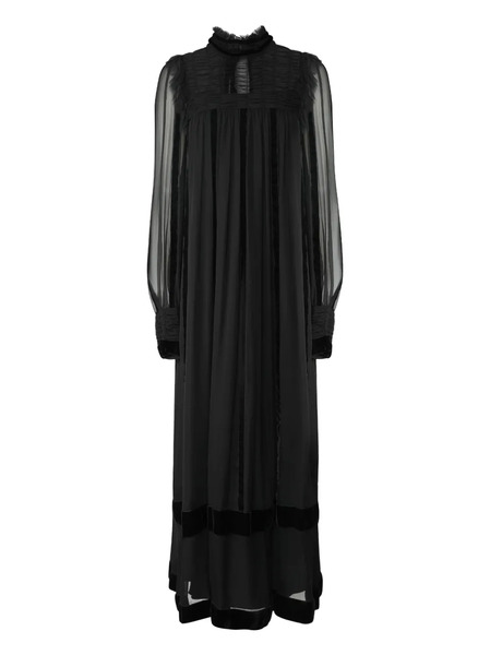  Alberta Ferretti Sheer Maxi Dress - Black 