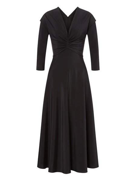  Alberta Ferretti Stretch-silk Dress - Grey 