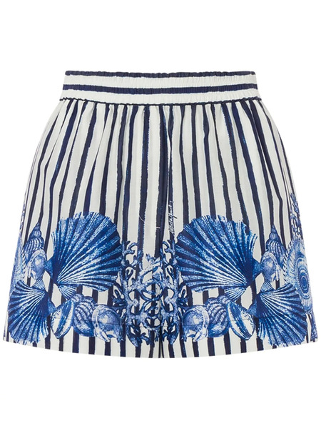  Alberta Ferretti Striped Shorts - White 
