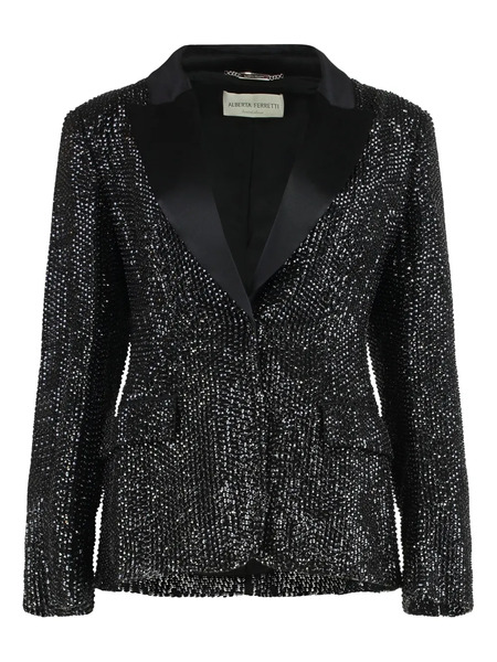  Alberta Ferretti Stud-embellished Blazer - Black 