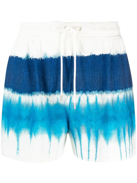  Alberta Ferretti Tie-dye Track Shorts - Blue 