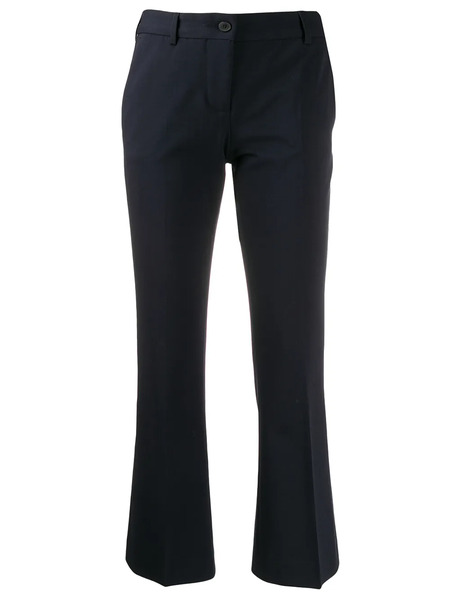 Alberto Biani Cropped Slim-fit Trousers - Blue 