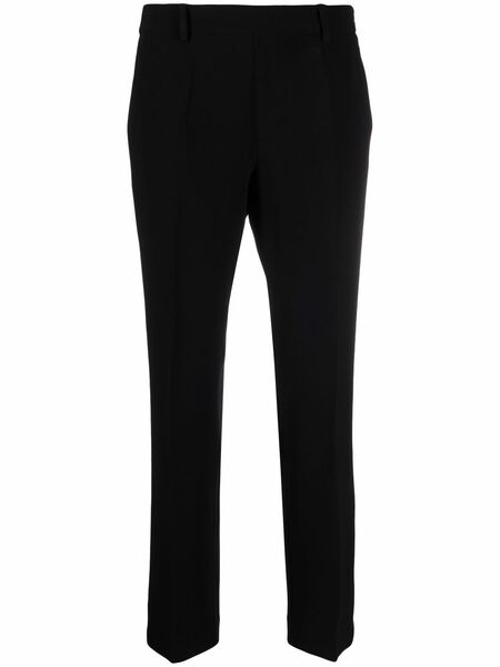  Alberto Biani Cropped Tailored Trousers - Black 