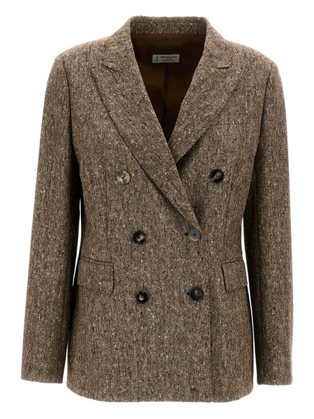  Alberto Biani Double-breasted Blazer - Brown 